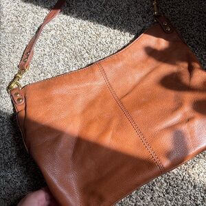 HOBO Rich Brown Leather Shoulder Bag